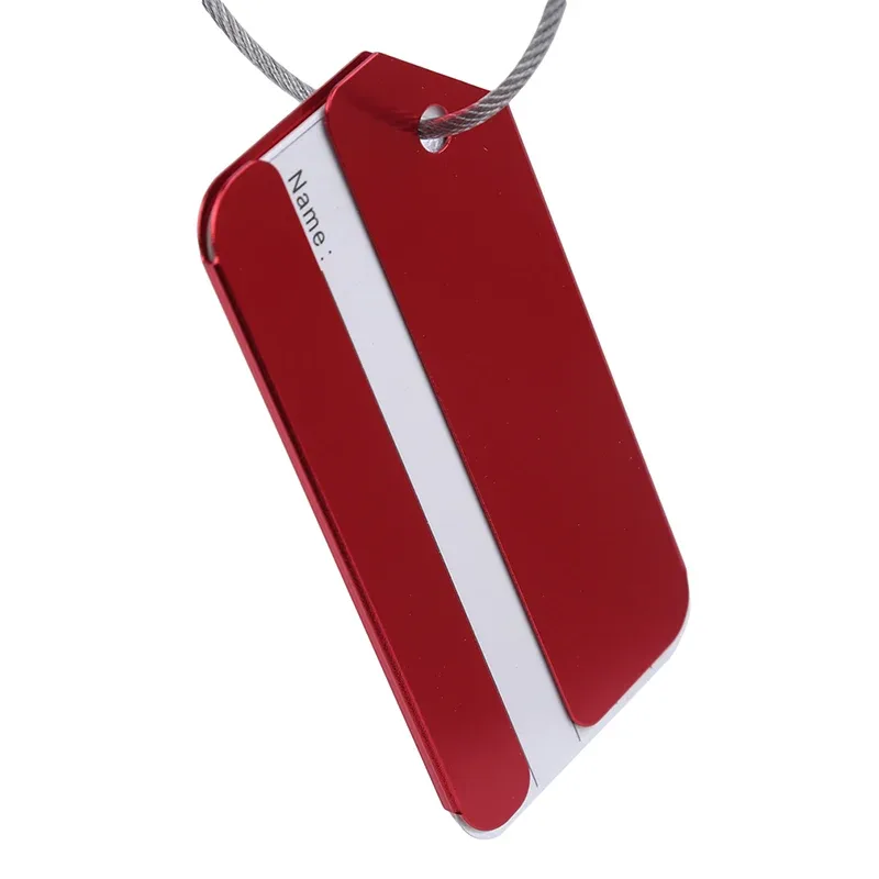 étiquettes de bagage pour valises mode couleur unie femmes hommes valise sac étiquette nom id adresse portable voyage accessoires