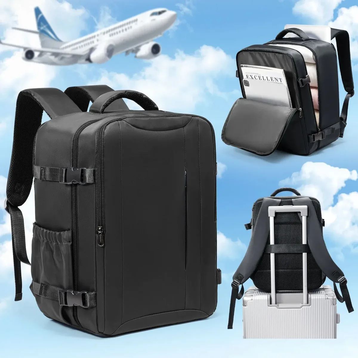 sac de cabine ryanair 40x30x20 - nouveau sac à dos de voyage easyjet, sac à dos pour bagages à main pour usage occasionnel, sac à dos pour ordinateur portable pour homme