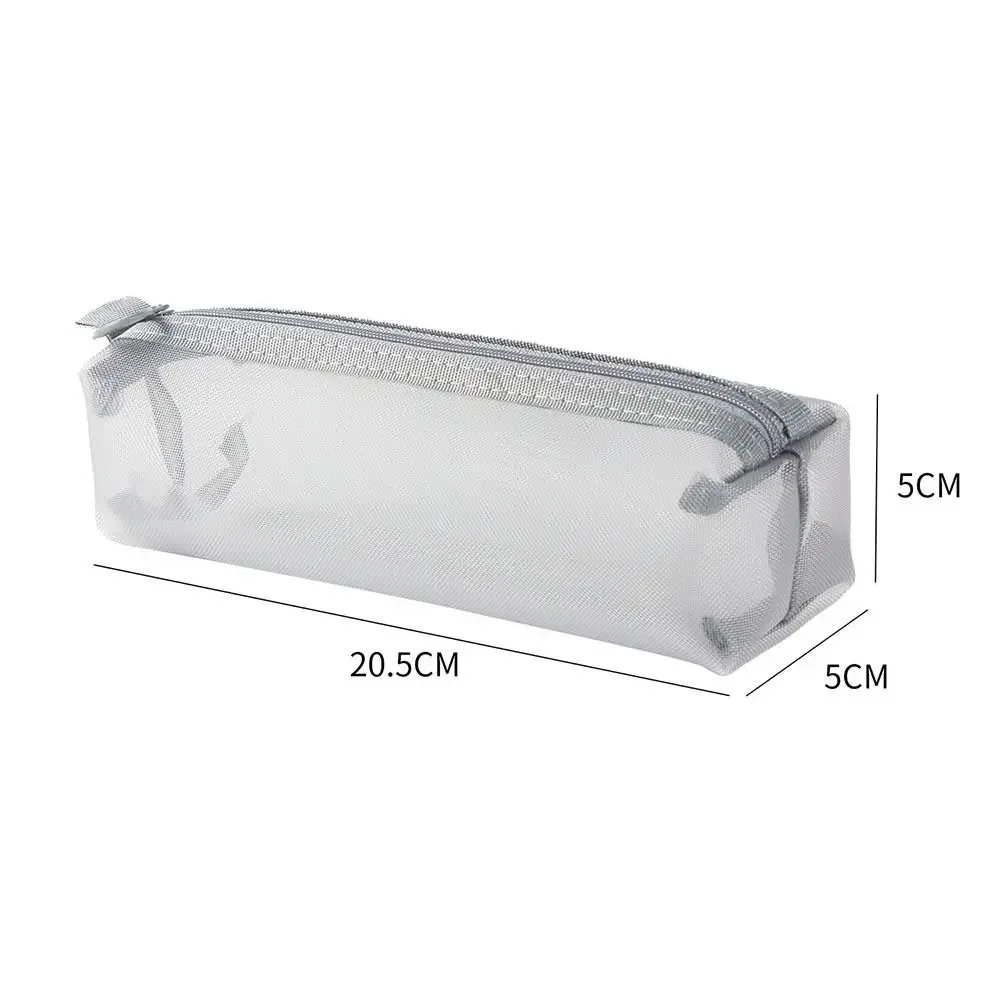 trousse de maquillage en maille transparente de grande capacité, porte-monnaie, sac à pinceaux cosmétiques, nouveau
