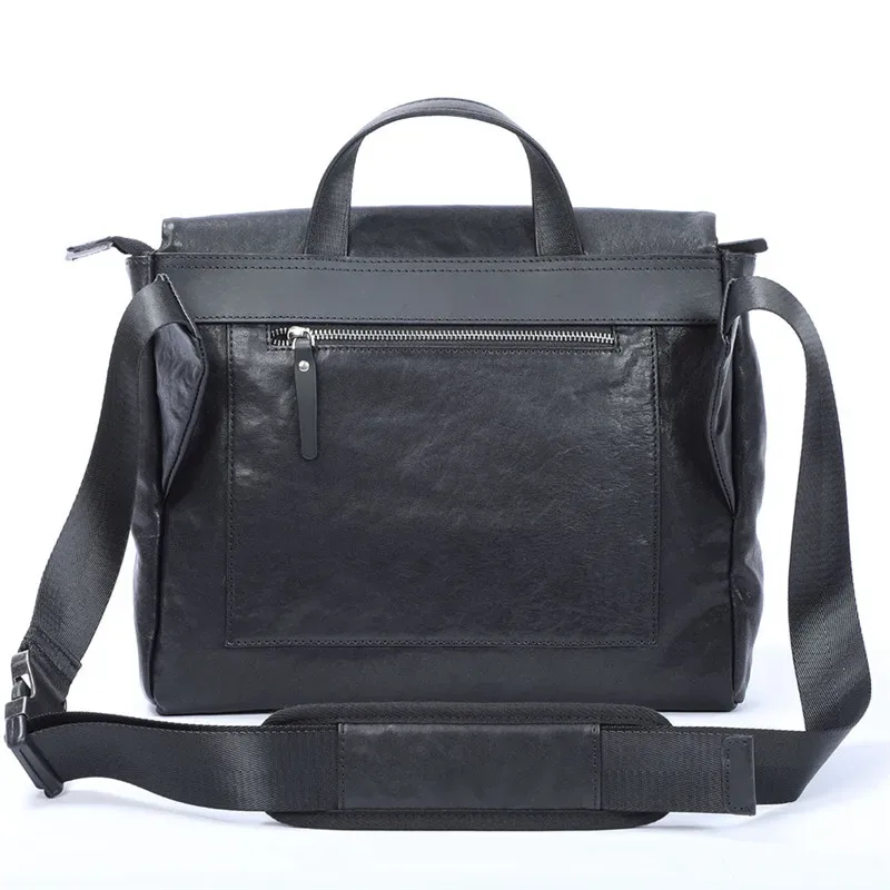 pndcloser-sac à main en cuir group naturel pour homme, sacoche de travail noire, étui à bombes, design de luxe, mode décontractée