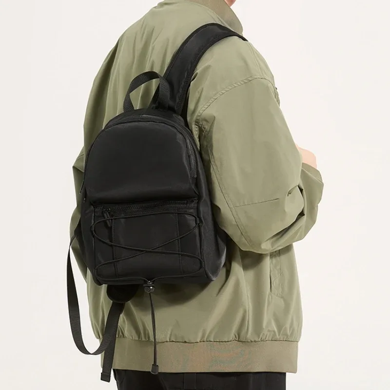 sac à dos pour hommes mode petit homme cartable à bandoulière sacs à dos de voyage mini sac à dos masculin 2026 sport de plein air noir sac à dos