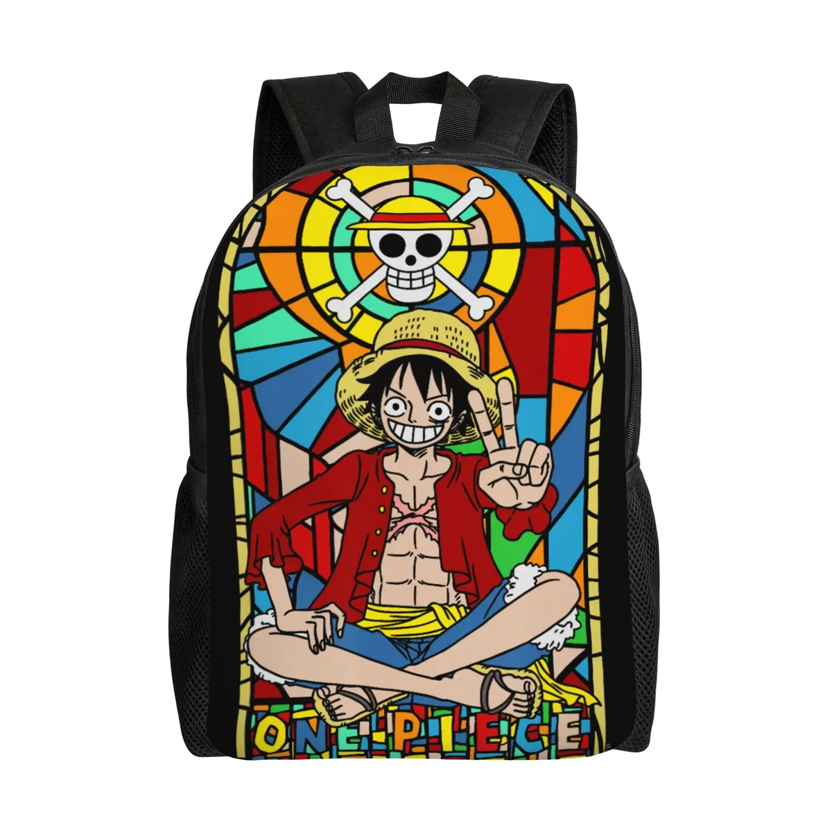 sac à dos de mode one piece anime cat burglar nami wanted poster daypack ita bag mochila pour le quotidien et le travail avec fermeture éclair