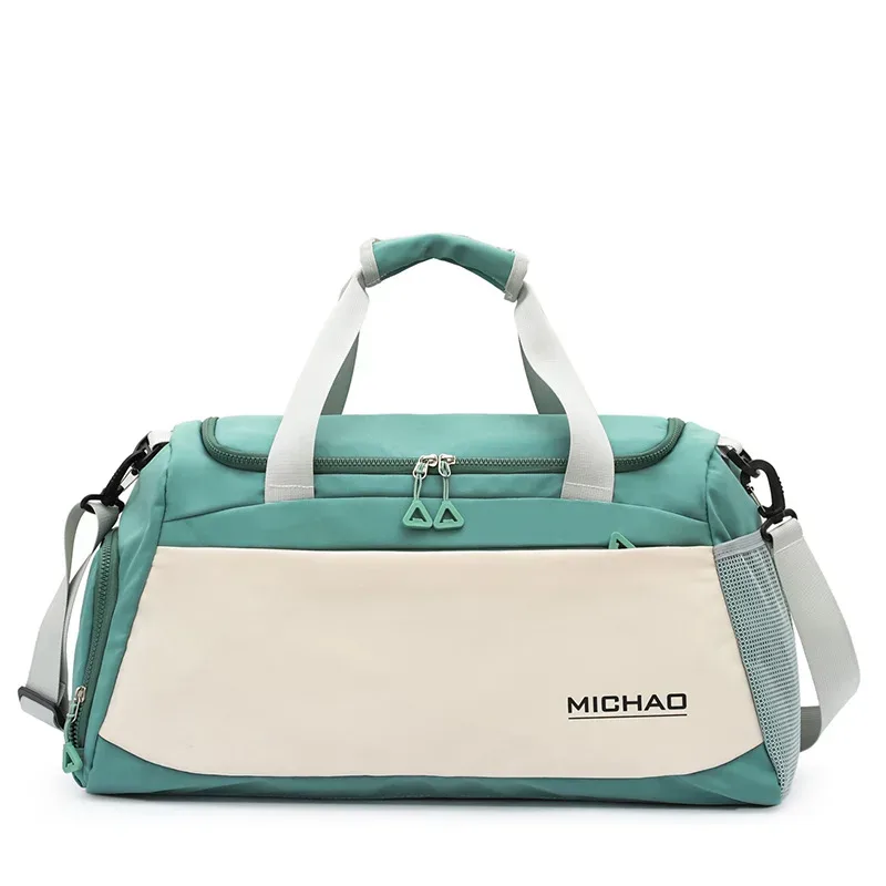 sac de sport multi-poches, sac de sport polyvalent imperméable avec poche de séparation humide/sec, sac de voyage grande capacité