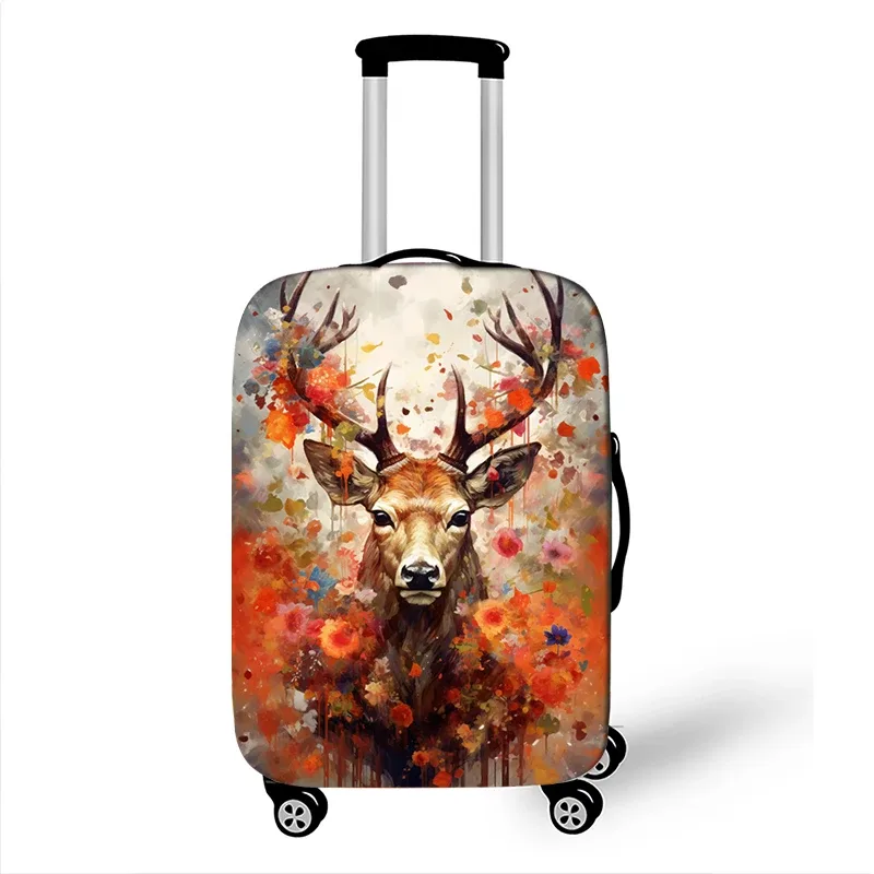 housse de protection pour valise aquarelle, motif animal mignon, tigre, lapin, panda, pour voyage, valise, housse de chariot élastique