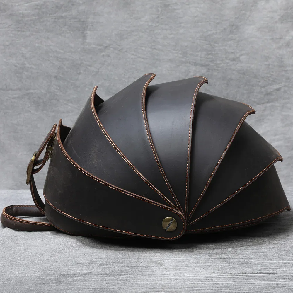 sac à dos s.worker vintage élégant en cuir de vachette, design original, sac à bandoulière en cuir véritable, sac de style individuel beetle