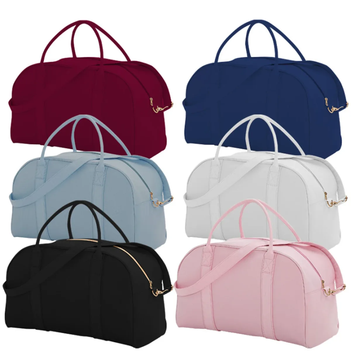 sac polochon en toile pour la fête des mères, pour femmes, week-end, sport, nuit, couleur unie, voyage, vacances, cadeau pour maman, idéal pour les voyages