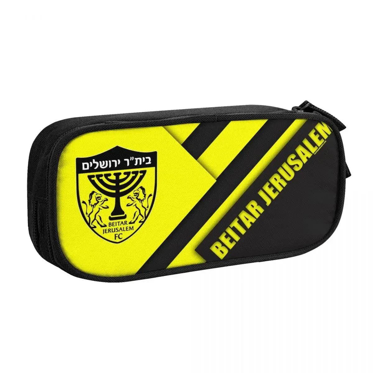 b-beitar fcbj jérusalem grande capacité crayon stylo étui bureau collège école grand sac de rangement pochette support boîte organisateur