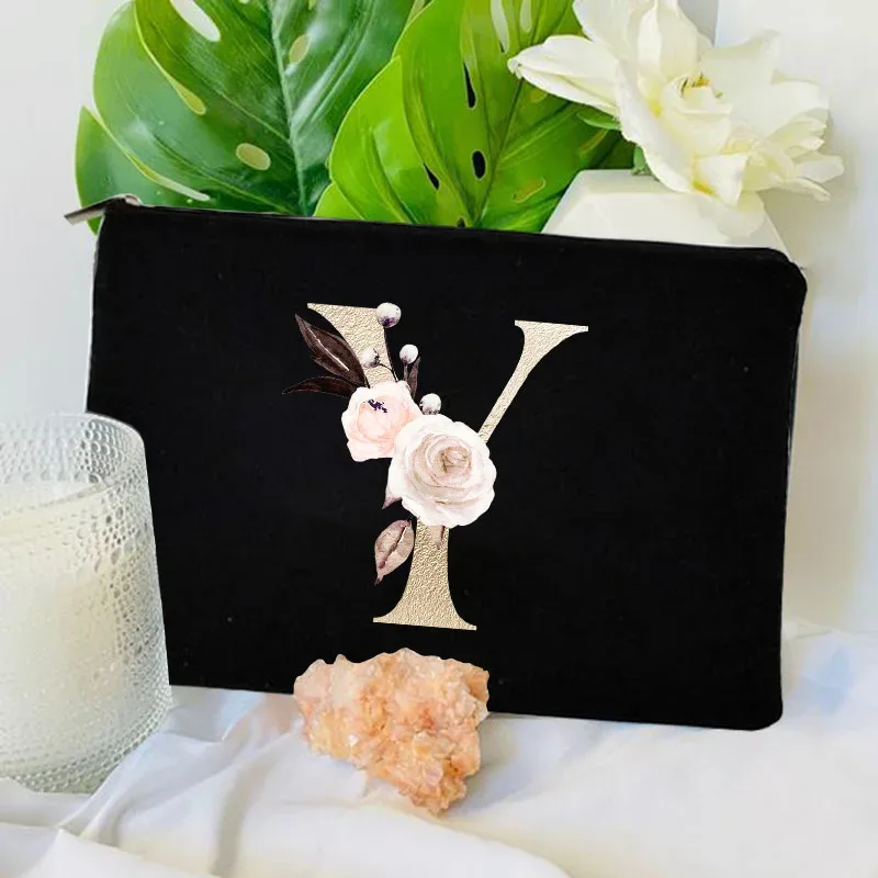 trousse de maquillage femme, pochette de voyage pour demoiselle d'honneur, organisateur de toilette, pochette de rangement pour fête de mariage, trousse à crayons pour mariée