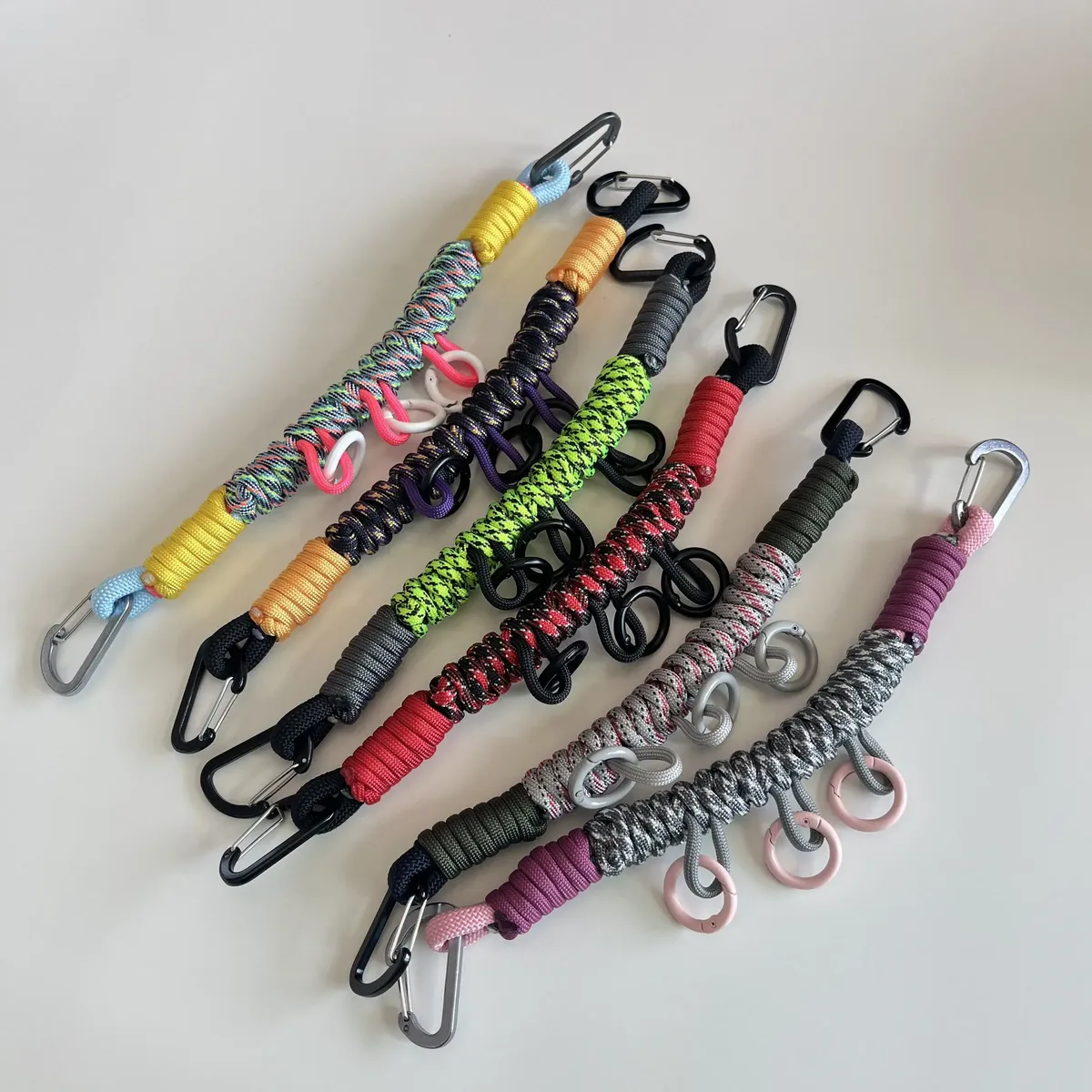 accessoires de sangle de sac multifonction en paracorde tressée à la main pour modification tactique extérieure diy, corde de suspension pour sac à dos
