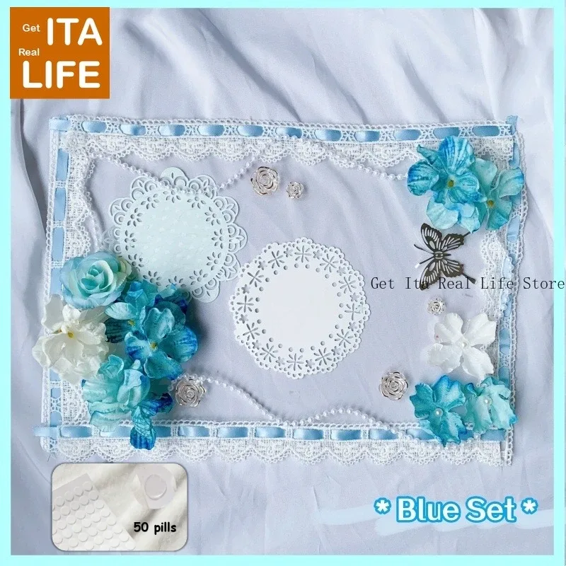kits de décoration pour sac ita avec rosettes rouges, accessoires pour sac ita pour femmes, style japonais, ensemble de fleurs pour sac à dos ita anime pour filles h337