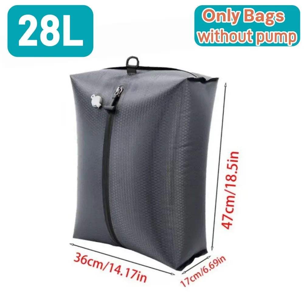 sacs de rangement sous vide pour voyage, sacs de compression pour bagages avec pompe à air, organiseurs de vêtements, cubes d'emballage