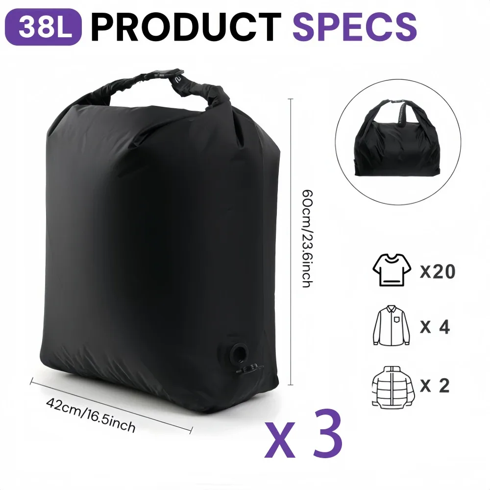 sacs voyage compression vide lourds voyage etanche anti dechirure reutilisable organisateur rv campeur durable portatif compact leger pliable protection anti humidite & moisi maison placard sacoche homme sac de sport