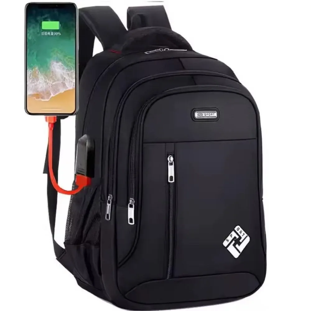 sac à dos multifonctionnel pour ordinateur portable avec port de chargement usb, grande capacité, sac à dos pour homme, résistant à l'usure, imperméable