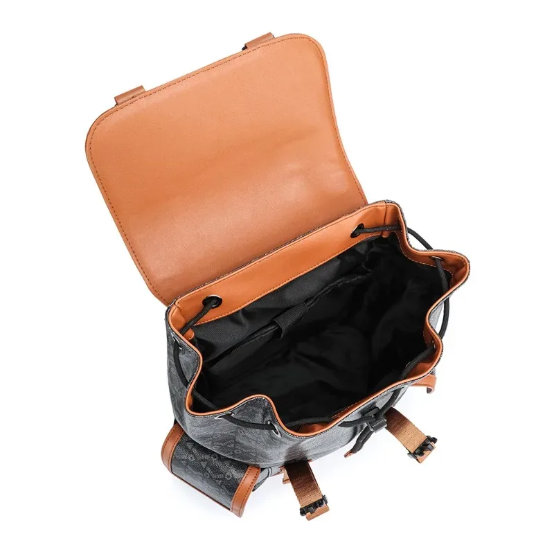 sac à dos à carreaux de luxe pour hommes, poches à rabat, sacs de voyage de grande capacité, sac à dos pour ordinateur portable de 15 pouces, cartable masculin