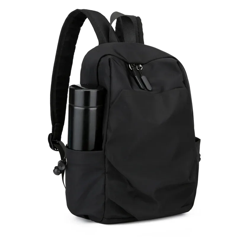 Mini sac à dos pour hommes, petit sac d'école à bandoulière noir pour hommes, toile de styliste, étanche, sport, voyage, 2024
