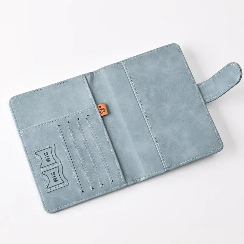 porte-passeport couverture portefeuille en cuir pu voyage étui pour cartes de crédit accessoires de voyage pour femmes hommes étui porte-carte de visite