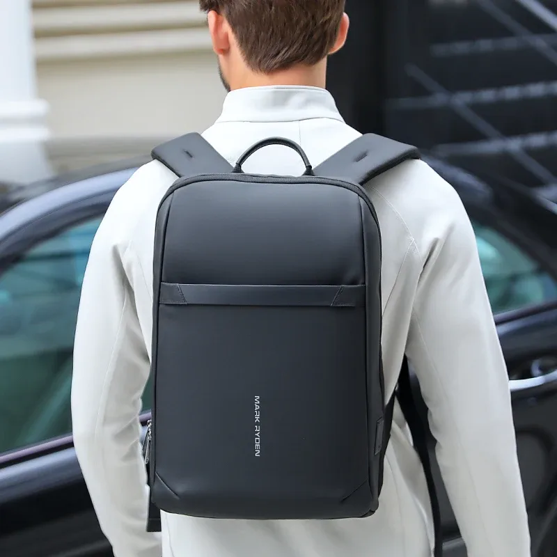 sac à dos pour ordinateur portable mark ryden, fin et multi-couches, résistant à l'eau, sac à dos de cabine d'avion, sac à dos professionnel avec port usb