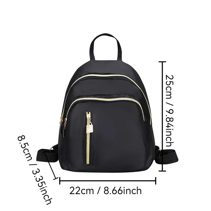 sac à dos tendance pour femmes, grande capacité, sac décontracté, multi-poches, fermeture éclair, sac à main pour le travail, les voyages, cadeau pour dames