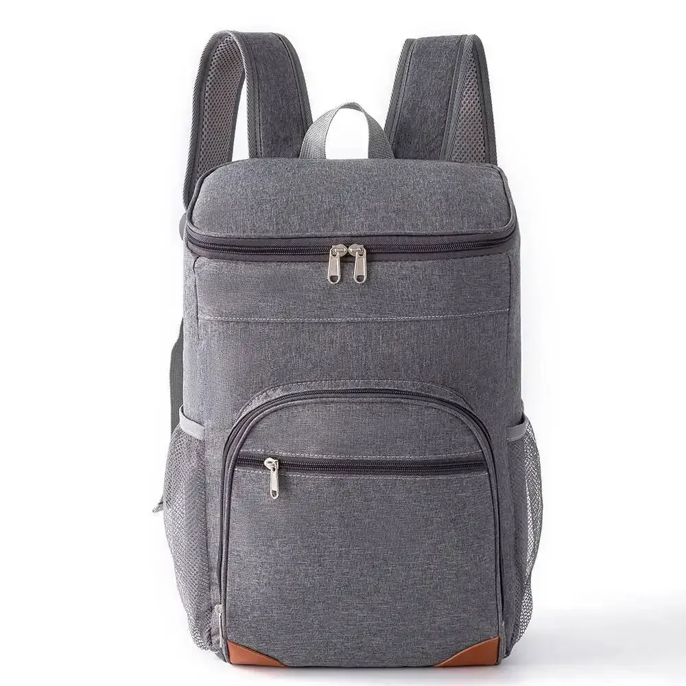 sac de glace d'extérieur anti-fuite, sacs à double épaule de conservation de la fraîcheur, sac à dos isolé, sac à dos isotherme de pique-nique de grande capacité