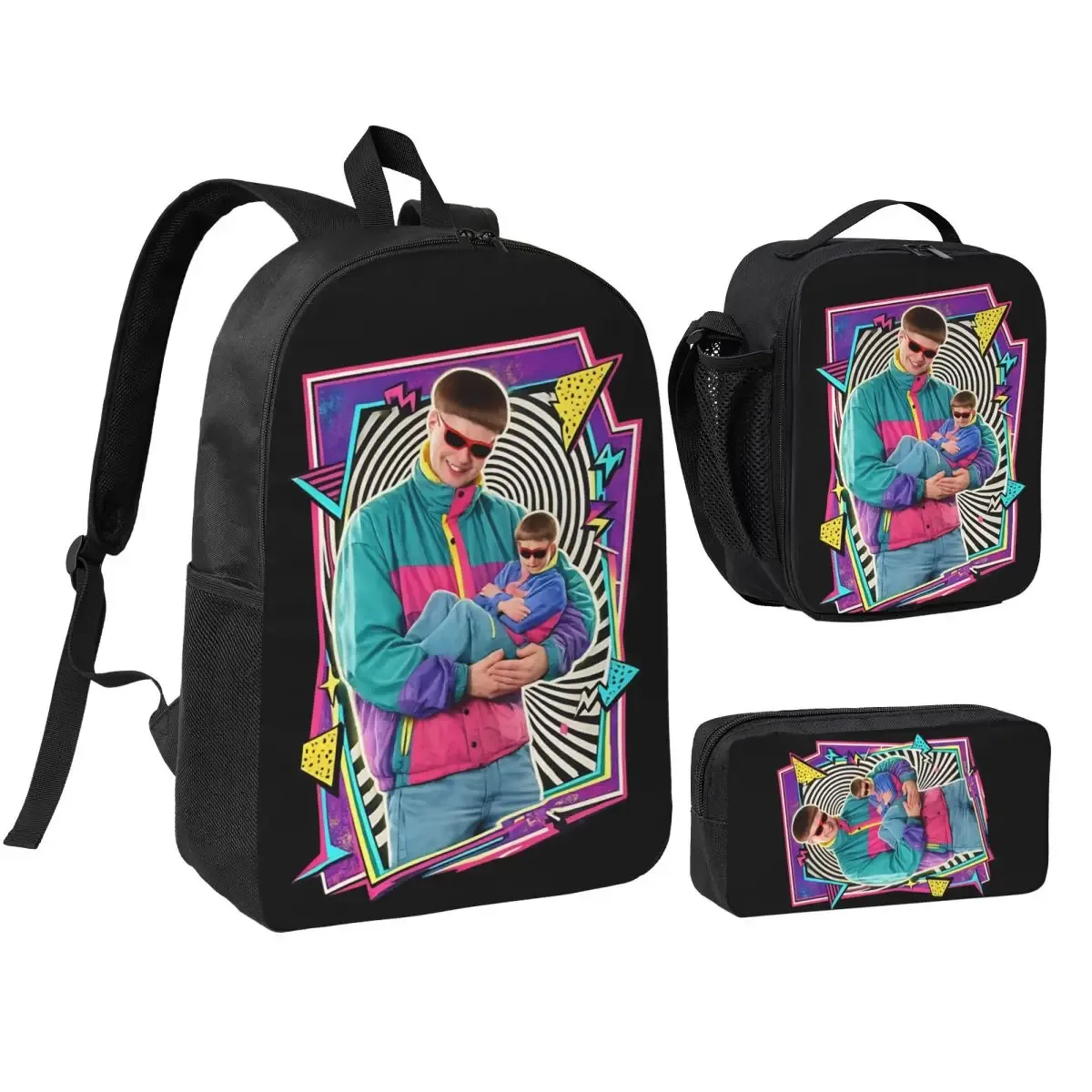 sac à dos commémoratif rip oliver tree pour adolescents, sac à dos pour ordinateur portable, sac à déjeuner, trousse à crayons, 3 pièces/ensemble