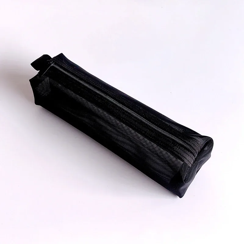 sacs de rangement pour pinceaux de maquillage pour femmes, poudres de maquillage, rouge à lèvres, étui à crayons en maille transparente pour étudiants, ins travel cosmetic evaluation