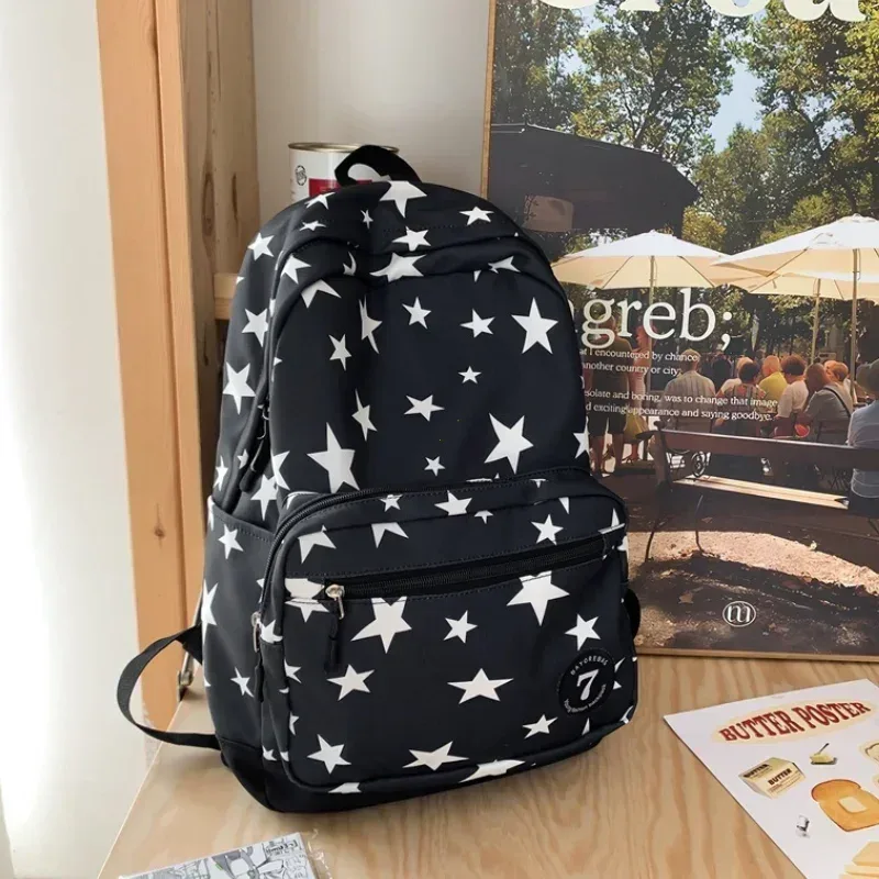 Sac à dos étoile pour femmes et hommes, sac à dos pour ordinateur portable 17 pouces, sac d'université, sac à dos de voyage mignon, sac à livres décontracté pour étudiants, retour à l'école