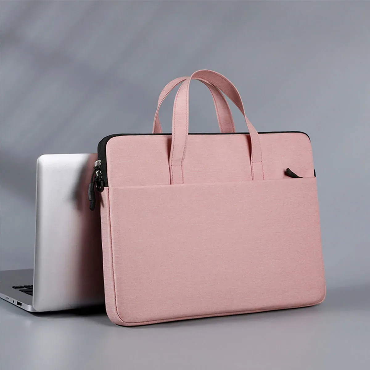 sac pour ordinateur portable léger et antichoc, imperméable, multi-poches, à porter à la main ou en bandoulière, avec sangle détachable, idéal pour le travail