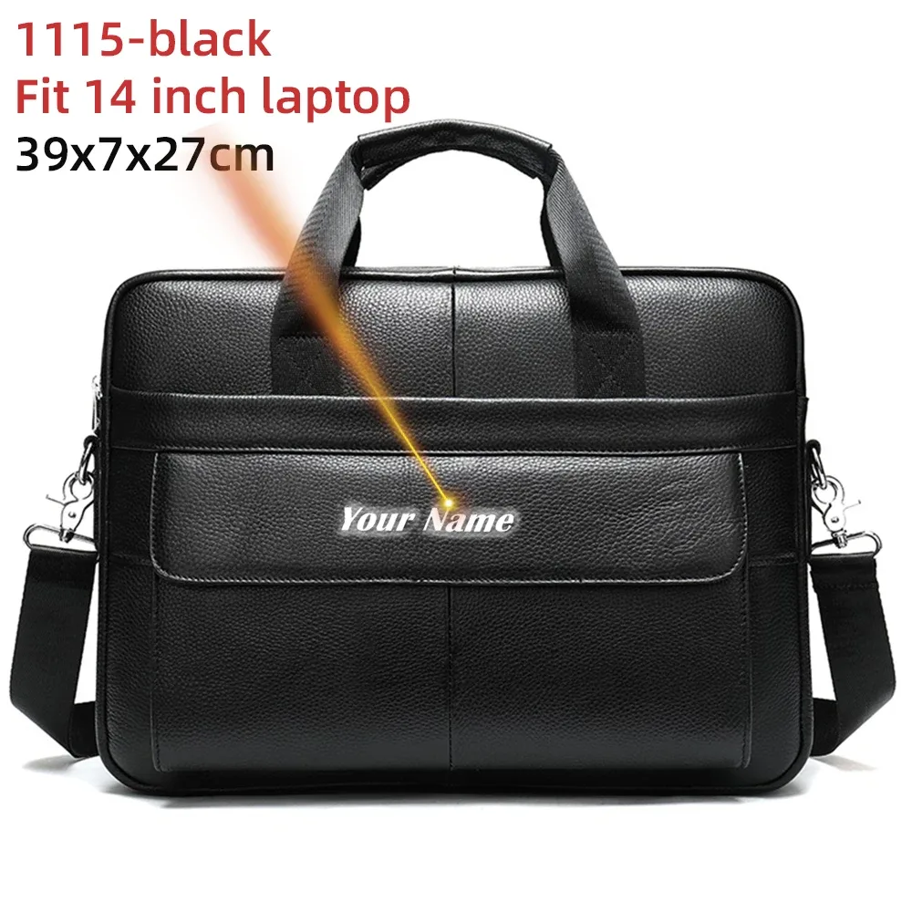 westal-sac messager en cuir véritable pour homme, étuis à bombes, sac pour ordinateur portable 14 en effet, sacs d'affaires de bureau pour document, 8572