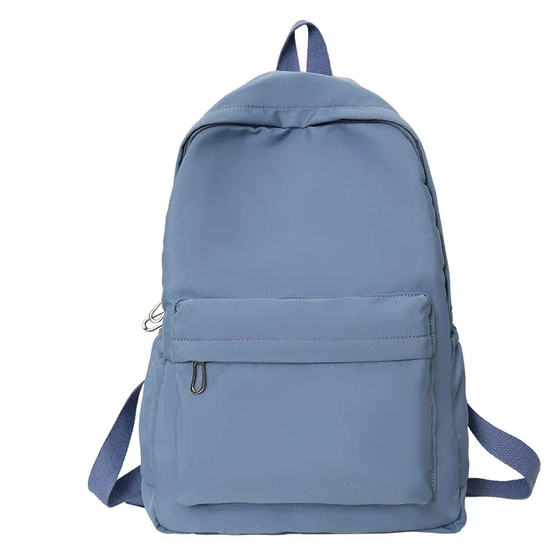 sac à dos décontracté simple de couleur unie, léger et pour lycéen, sac à dos multifonctionnel adapté aux voyages et à l'école