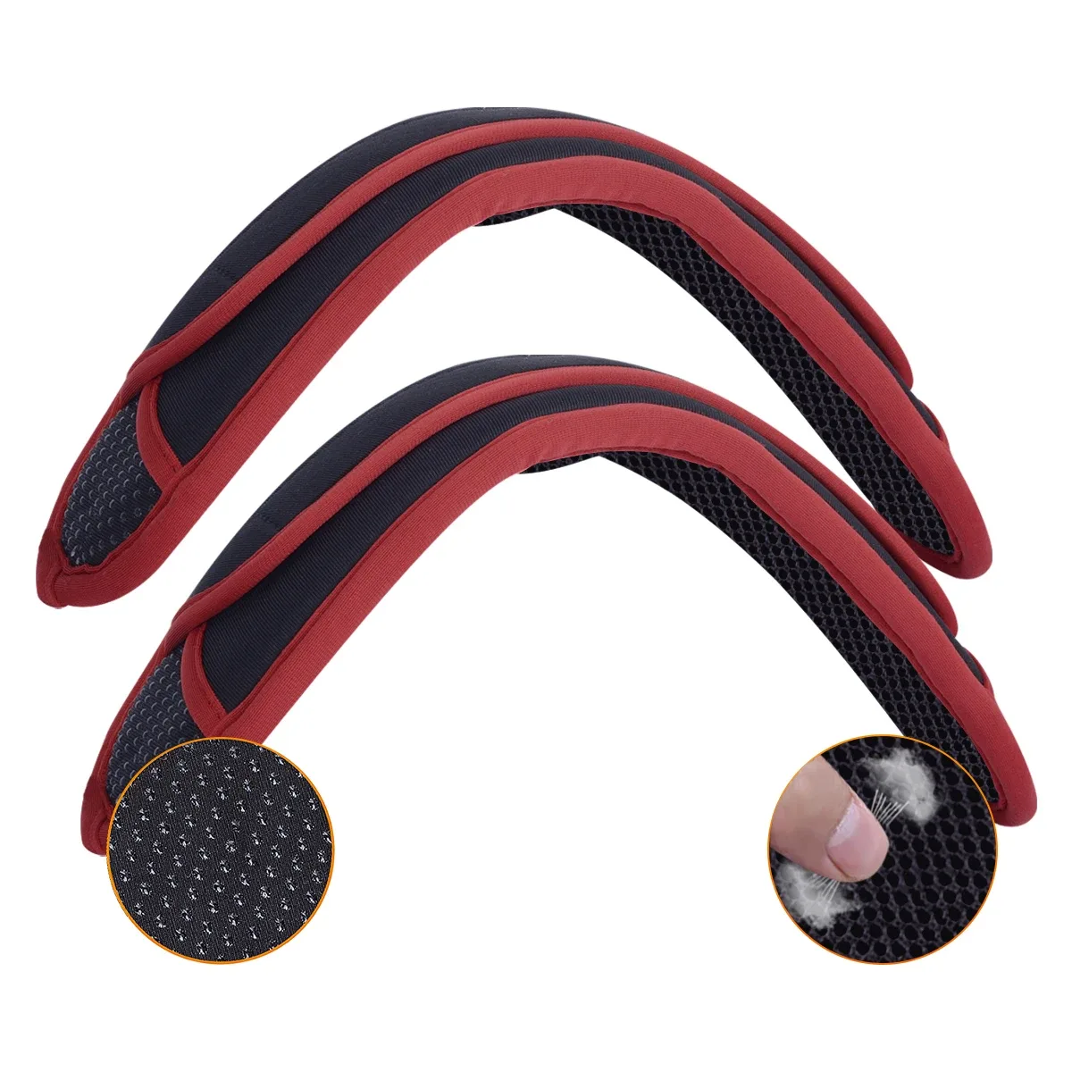 paquet de 2 épaulettes universelles antidérapantes, coussinets de sangle de sac à dos épais pour sacs à bandoulière, sangles de guitare, sacs d'ordinateur, etc., remova