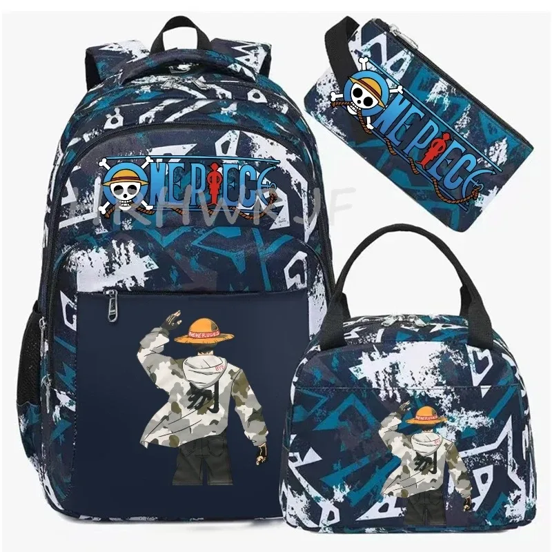 sac à dos one piece monkey d luffy, sac à dos de loisirs unisexe, sac de voyage pour ordinateur portable, sac d'école léger et décontracté, mochilas