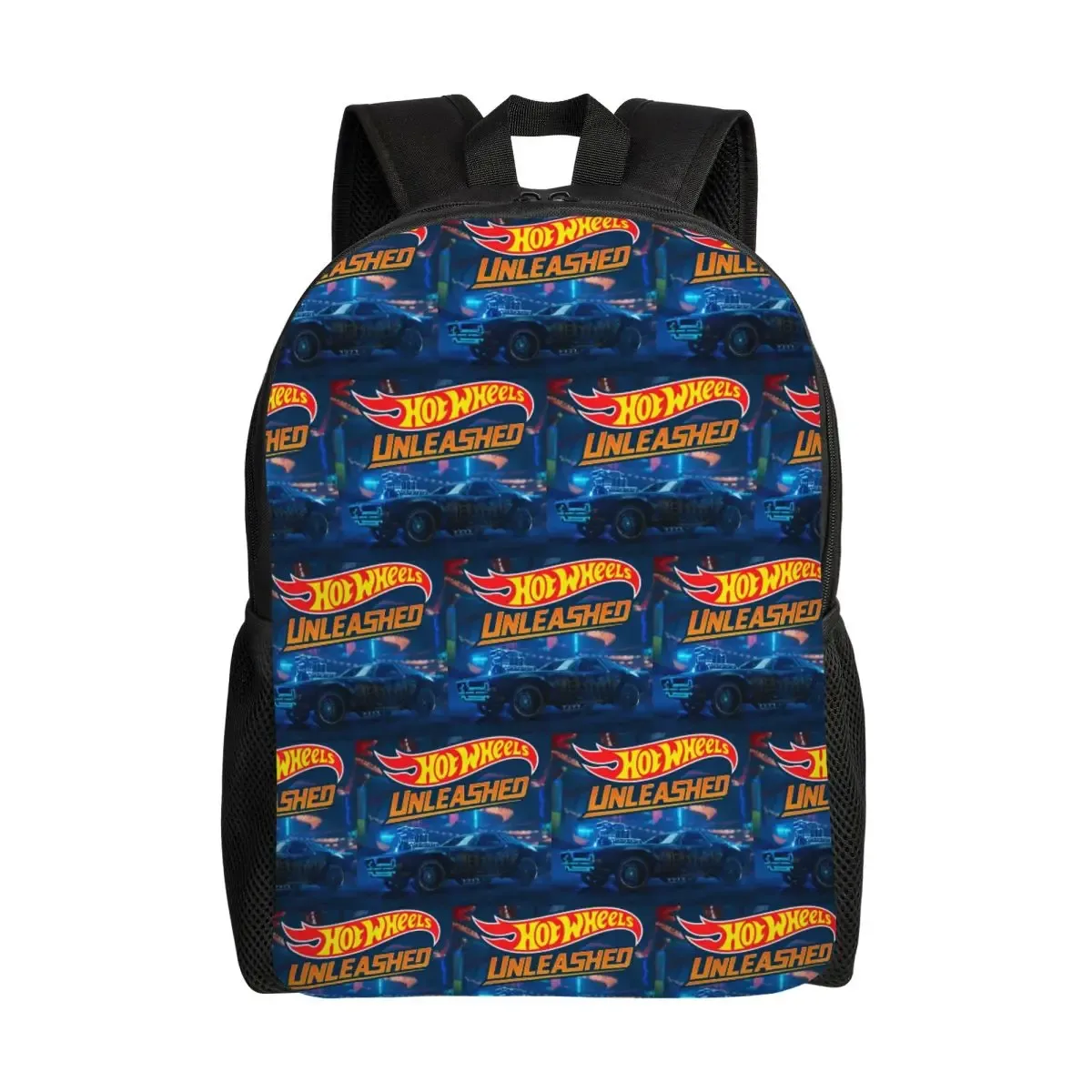 sac à dos hot wheels race pour étudiants, garçons et filles, sac d'école, sac à bandoulière pour ordinateur