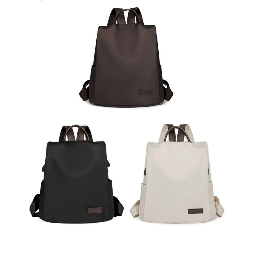 sac à dos classique en nylon de grande capacité pour hommes, sac d'école oxford de 15.6 pouces, étanche, plusieurs poches, sac à bandoulière de voyage
