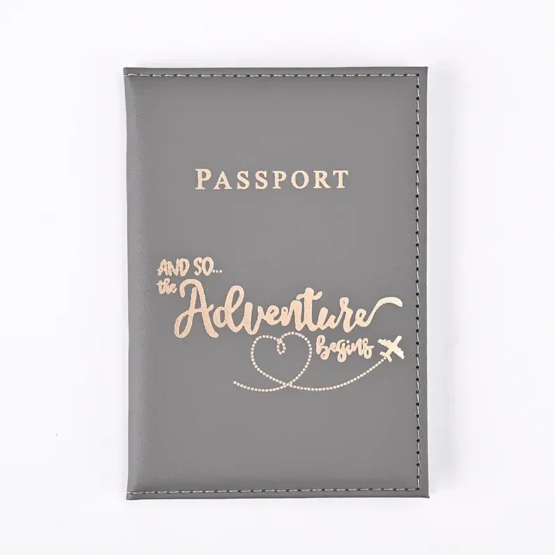 porte-passeport en pu mignon, couvertures de passeport de voyage pour couple, housse de protection, porte-carte d'identité et carte de crédit, accessoires de voyage