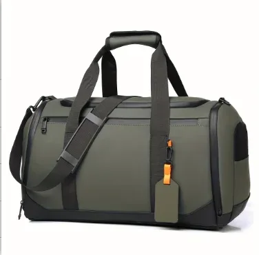 sac de voyage de grande capacité pour hommes, sac de sport spacieux avec plusieurs compartiments, sac de week-end pour une nuit, sac de voyage