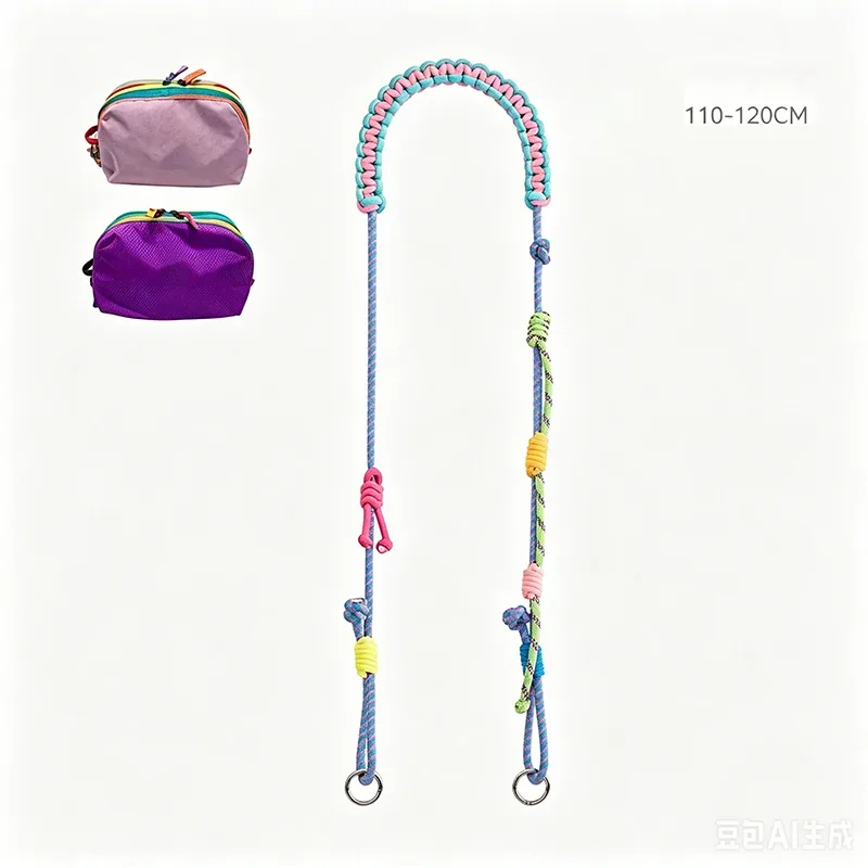 bandoulière tressée pour trousse de toilette, bandoulière couleur croisée, accessoire de sac tendance et durable, idéal pour sac cadeau