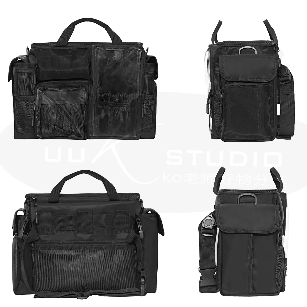 grand sac de maquillage pour artistes, organisateur de retouche professionnel sur site, sac de rangement d'insertion cosmétique