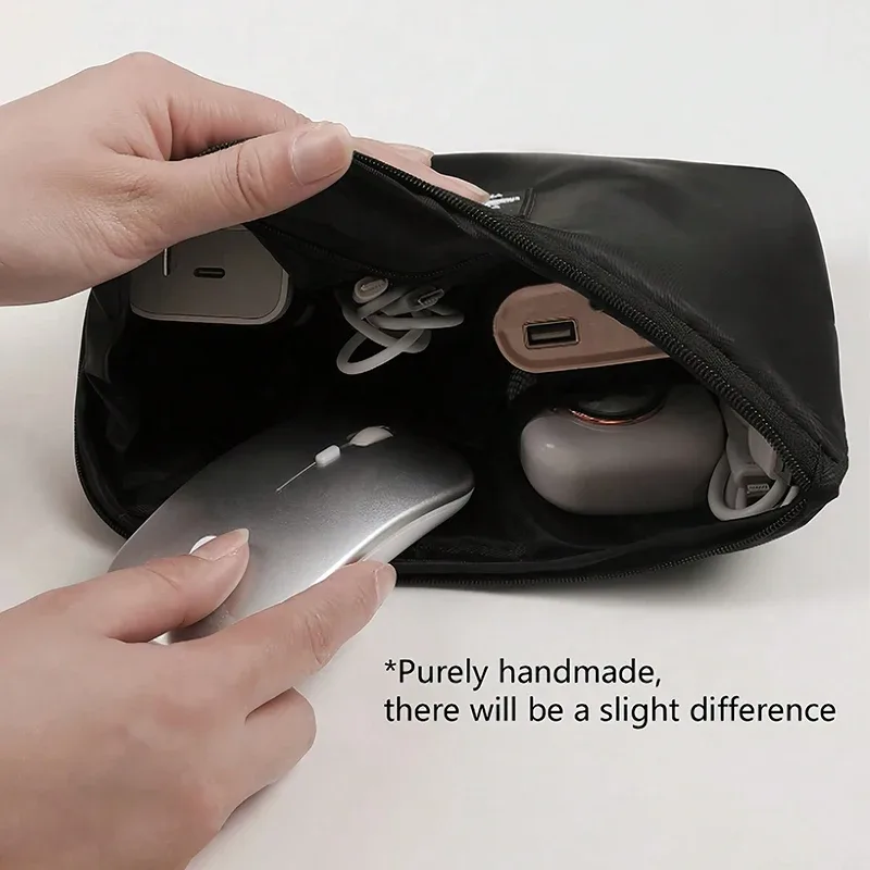 nouveau sac à cosmétiques simple, sac de rangement de câbles de données multifonctions portables, appareils numériques mobiles de voyage, organisateur d'écouteurs de ligne usb