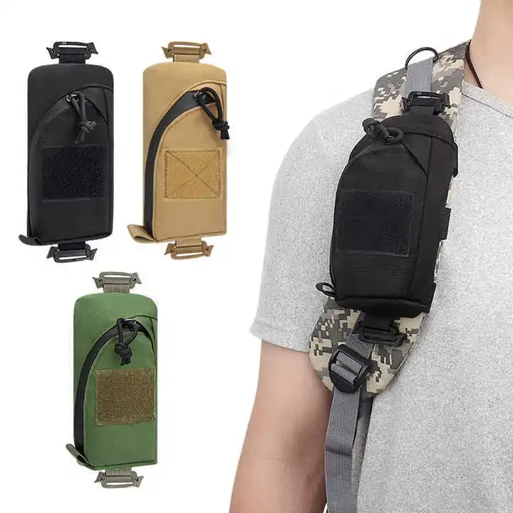Sac tactique Molle multifonctionnel compact, organisateur EDC, sac à dos avec bandoulière, pochette pour accessoires, pour sports de plein air, voyage, chasse