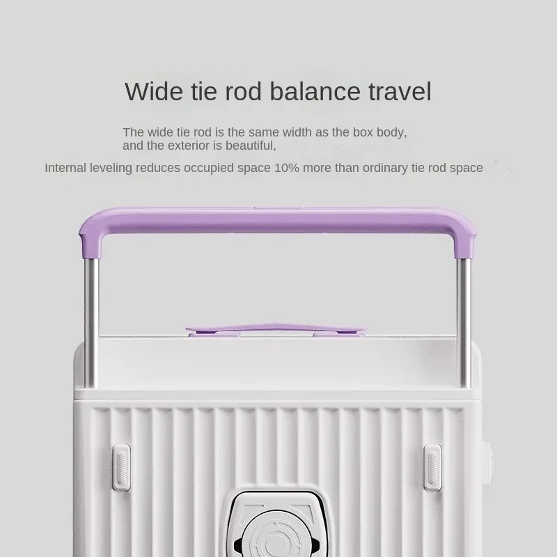 nouveau bagage à biellette large ouverture avant sac pour ordinateur portable valises de voyage multifonctions sac de cabine de 20 pouces boîtier de chariot de grande taille