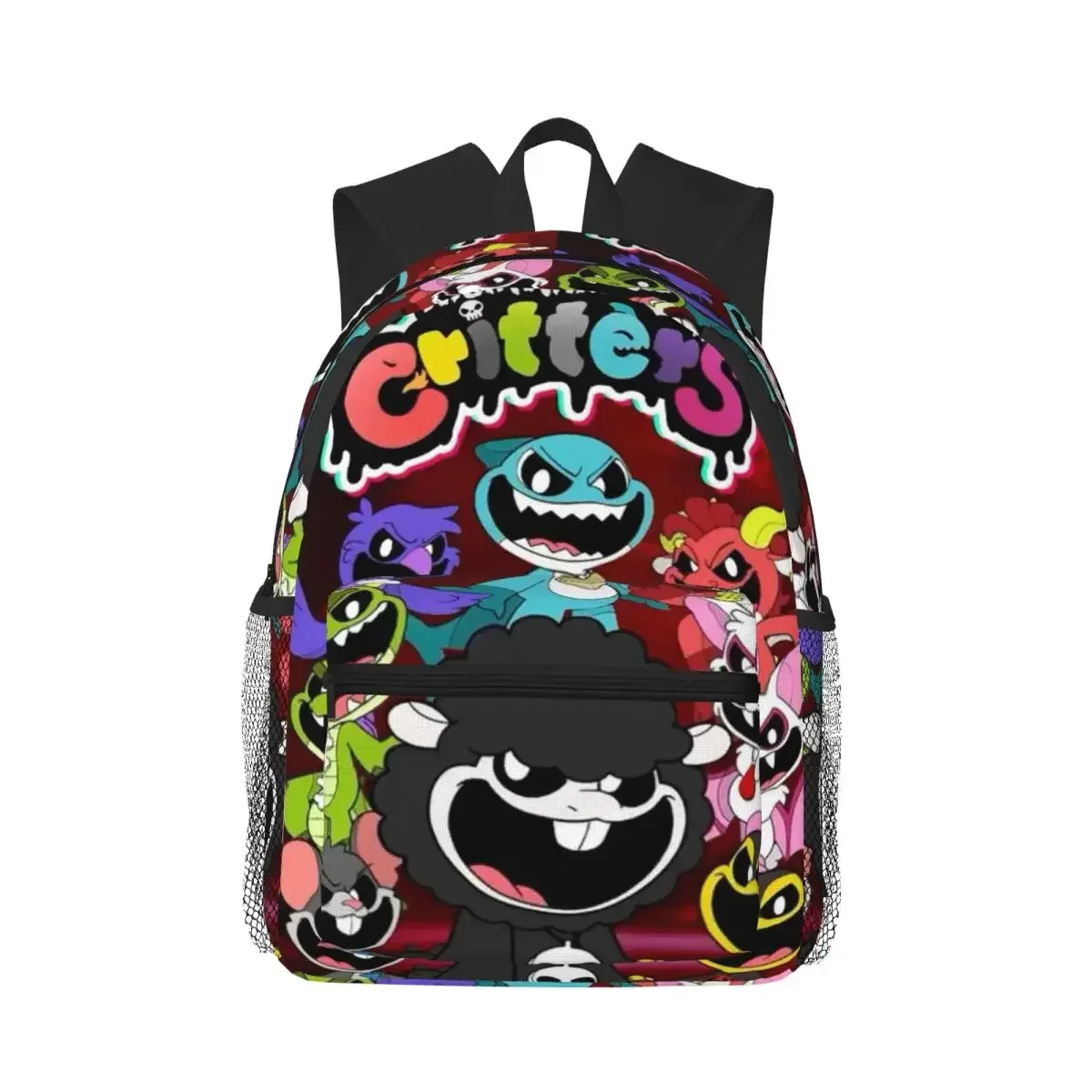 sac à dos d'étudiant avec motif de dessins animés nightmare critters, sac d'école, sac à dos de randonnée, sac de voyage pour hommes et femmes, sac à bandoulière tendance