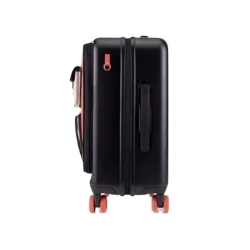 valise à main extensible à ouverture frontale de 20 pouces, avec roulettes et serrure tsa, bagage d'affaires au design de luxe
