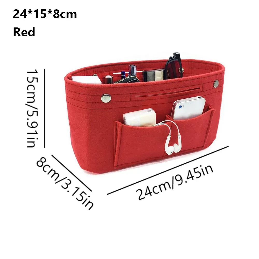 organisateur de sac à main en feutre simple, support de sac, doublure de sac à main de grande capacité, organisateur de rangement portable