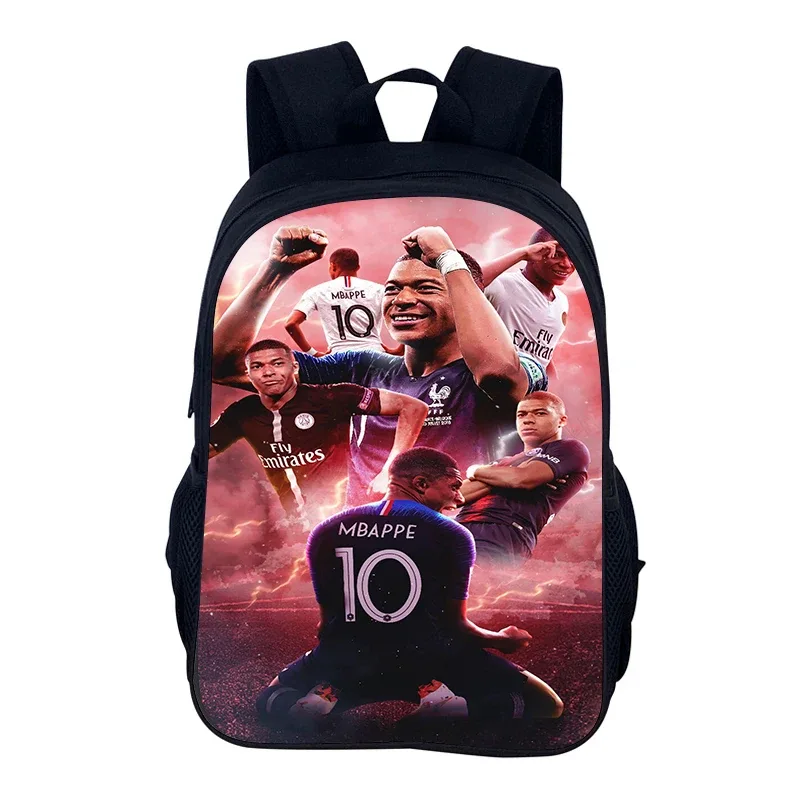 Sac à dos de sport de football M-Mbappes, sac d'école pour garçons et filles, sac à dos de sport pour joueur d'étoiles, sacs de livres pour le meilleur cadeau