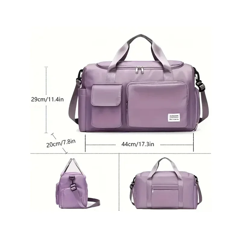 sac de voyage à main de grande capacité, sacs de sport de nuit avec compartiment à chaussures, sacs de sport et de fitness pour femmes, 2026