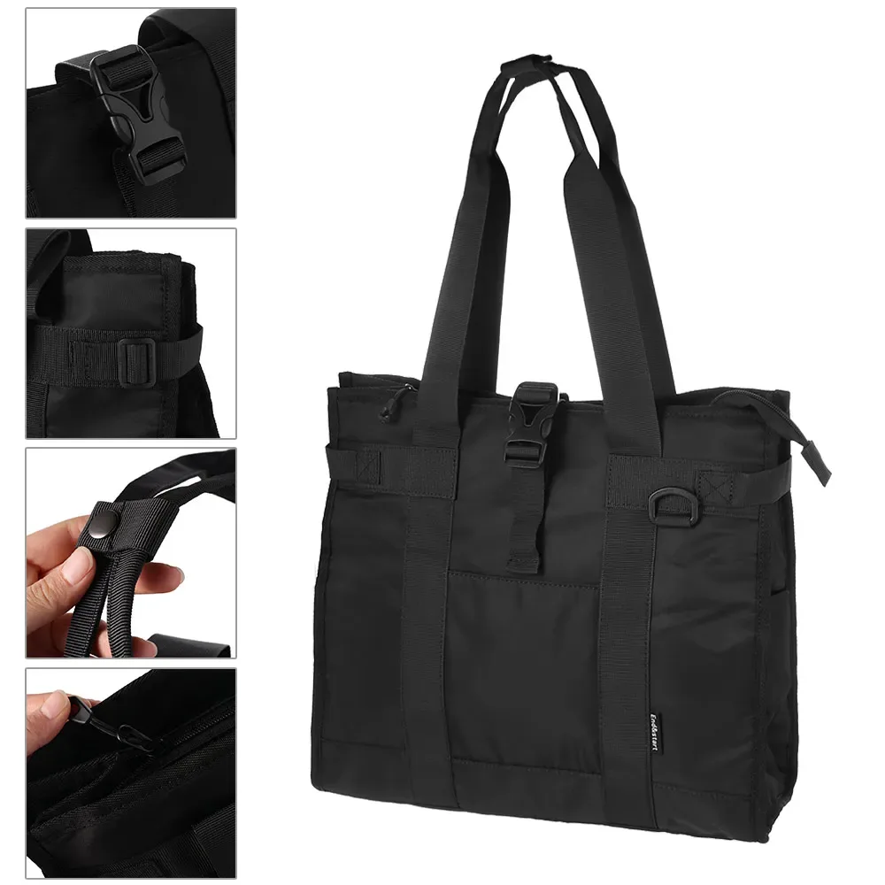 porte-documents oxford de grande capacité, couleur unie, sac à main multifonctionnel pour hommes, sac à bandoulière portable étanche, sac pour ordinateur portable