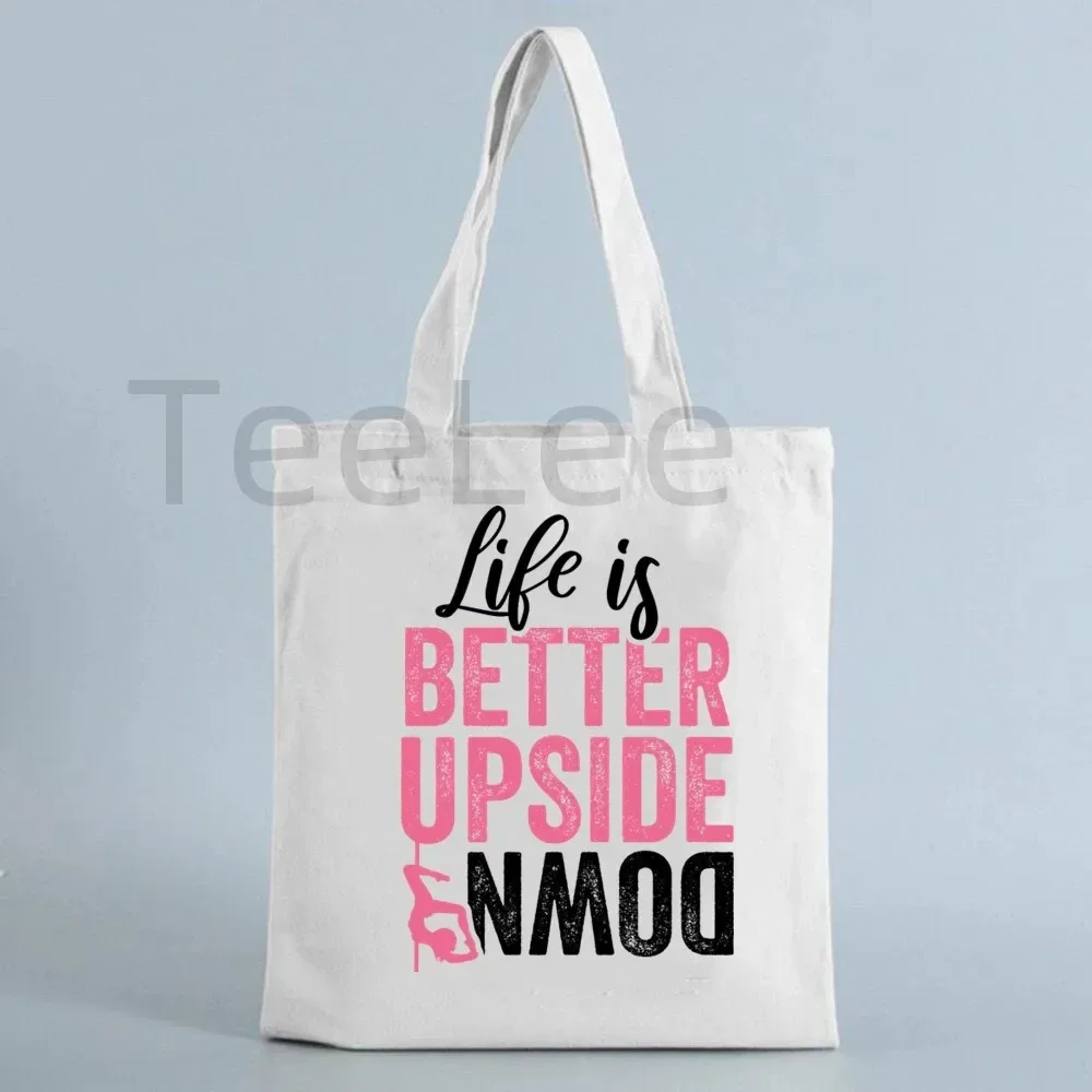 sac fourre-tout drôle de pôle danse, sacs licorne kawaii avec livraison gratuite, sac de shopping réutilisable, fourre-tout en toile animale, sacs à main à la mode, cadeau