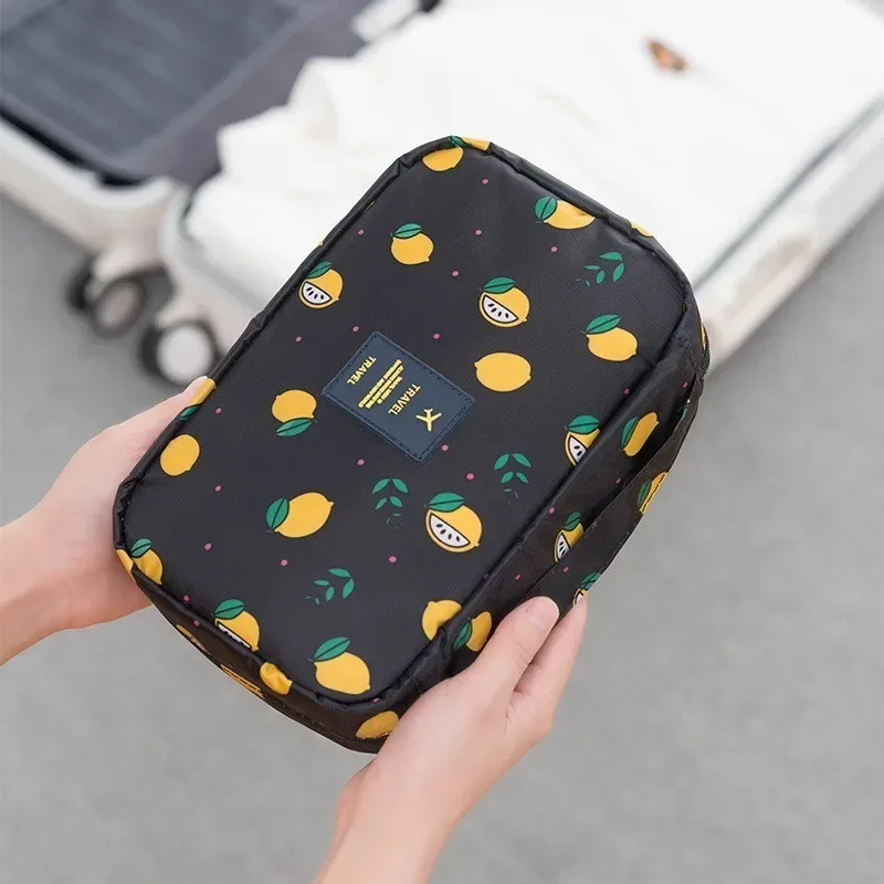 nouveaux sacs de maquillage portables essentiels de voyage, sac de rangement de grande capacité pouvant être lavé, sac de lavage, étui à cosmétiques oxford étanche