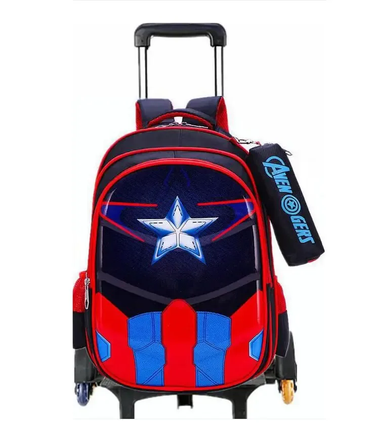 sac d'école en pu avec roulettes pour garçons sac à dos de chariot d'école pour filles sac à dos à roulettes étanche pour sacs d'école sacs de chariot