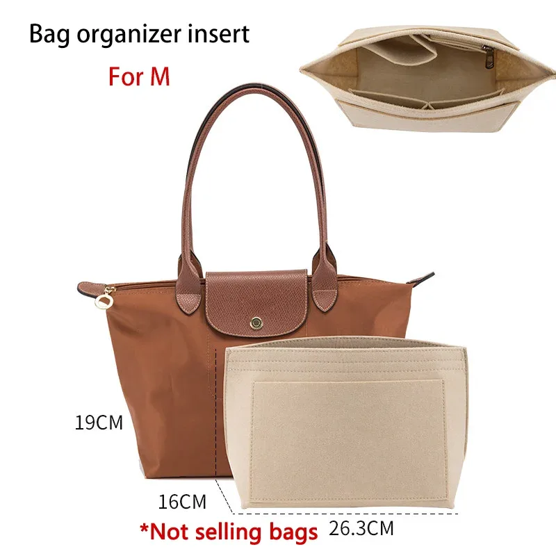 organisateur de sac en feutre energy s, durable et élégant, pour le rangement et la modification intérieure des sacs, accessoires de sac